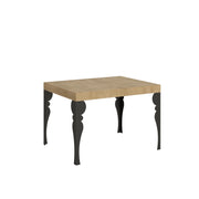 Tavolo allungabile 80x120/204 cm Paxon telaio Antracite - Quercia Natura