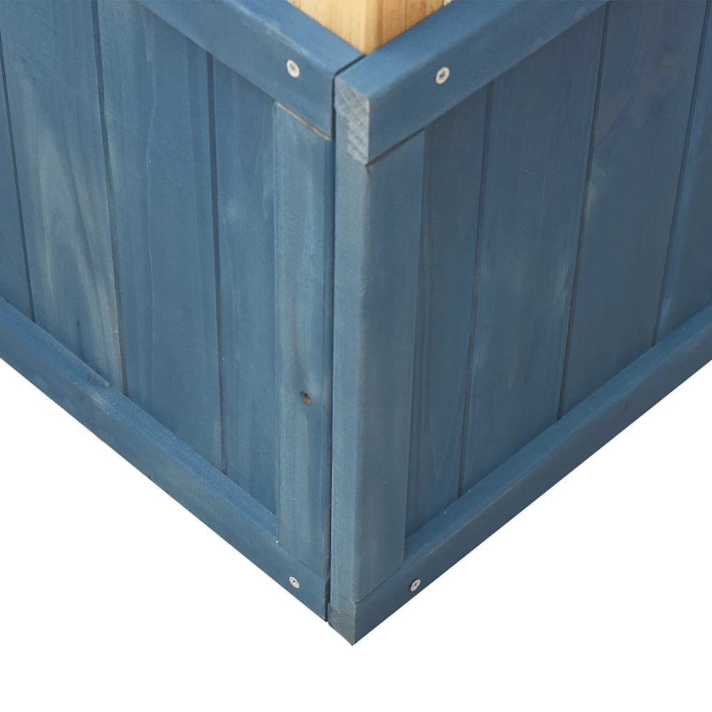 vidaXL Set da Gioco da Esterno in Legno Massello di Abete Bianco e Blu