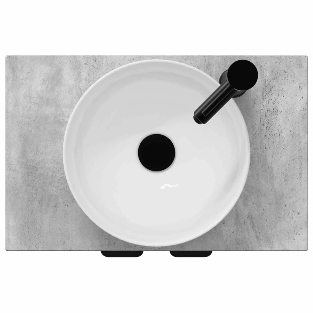 Mobile da bagno con lavabo Grigio Cemento 54 x 35 x 83 cm 890141