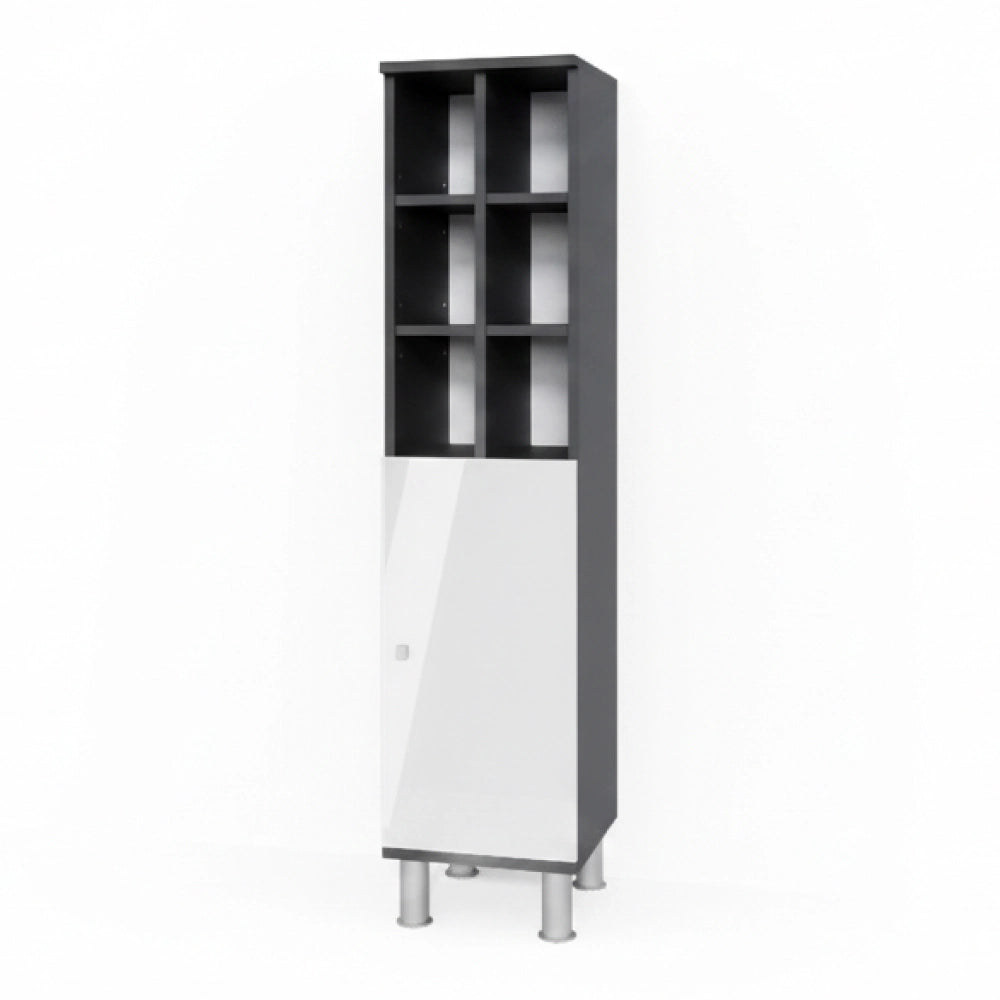 Mobiletto bagno Fynn Bianco lucido 30 x 130.6 cm porta grande Vicco