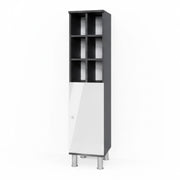 Mobiletto bagno Fynn Bianco lucido 30 x 130.6 cm porta grande Vicco