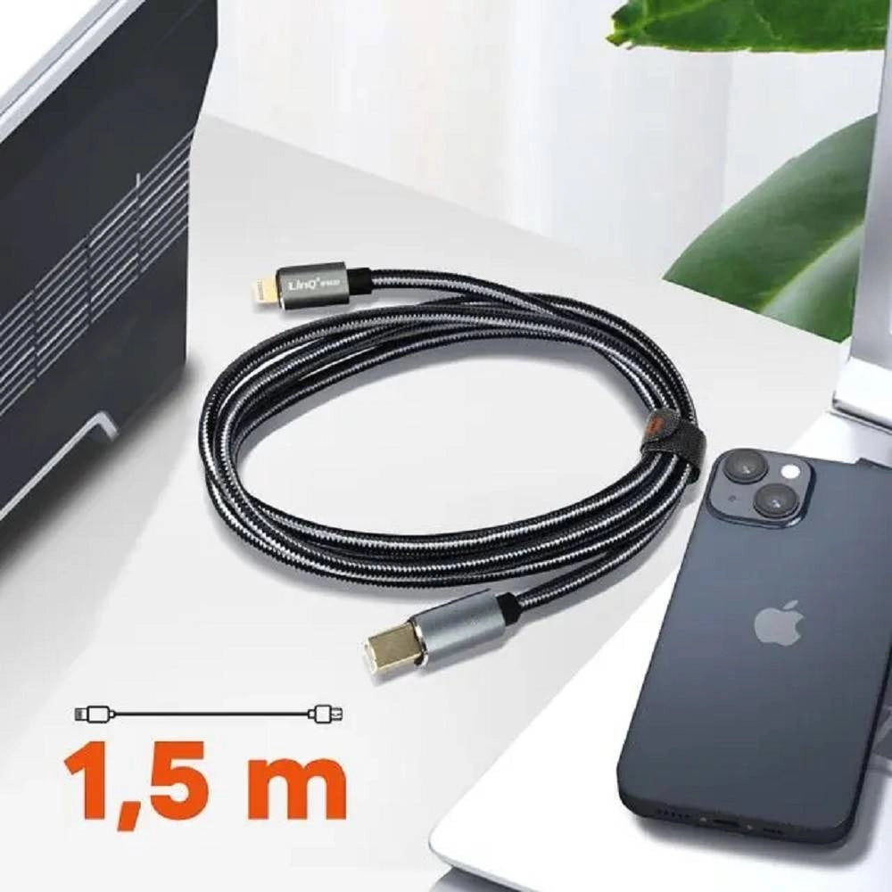 Trade Shop - Cavo Da Lightning A Usb Type-b Per Stampante Pianoforte Elettronico 1.5mt Ip8820 -