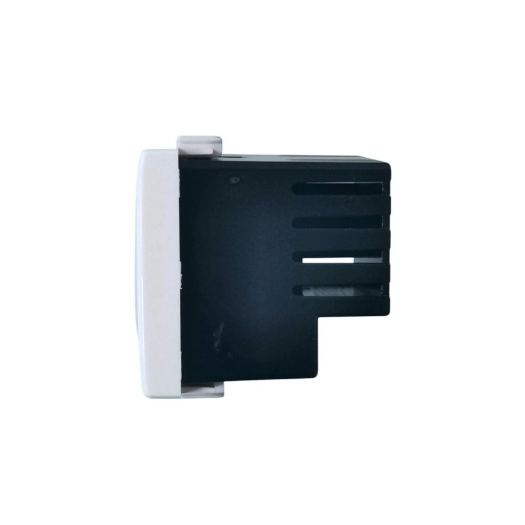 Serie Civile ETTROIT Bianco Compatibile Con Bticino Matix (Lampada Led Segnapasso 2M 220V 6000K)