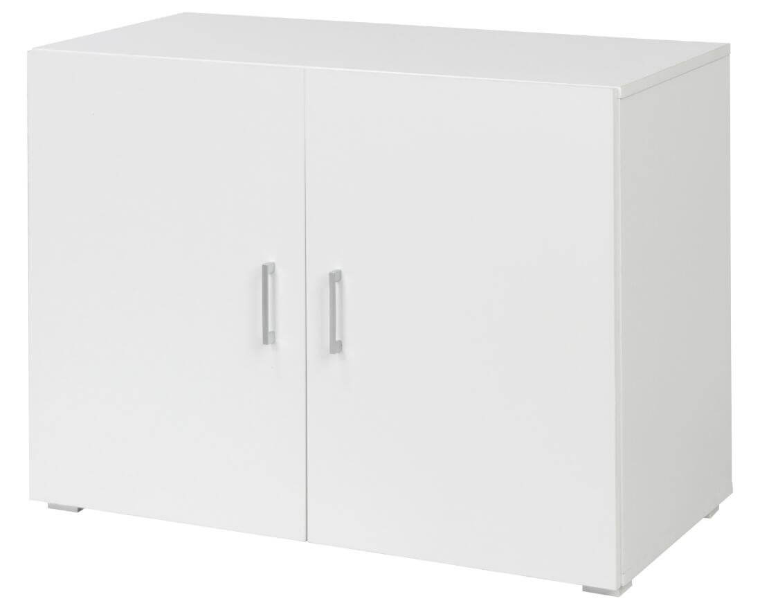 Mobiletto 2 Ante 90x41x85 cm in MDF Bianco
