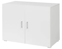 Mobiletto 2 Ante 90x41x85 cm in MDF Bianco