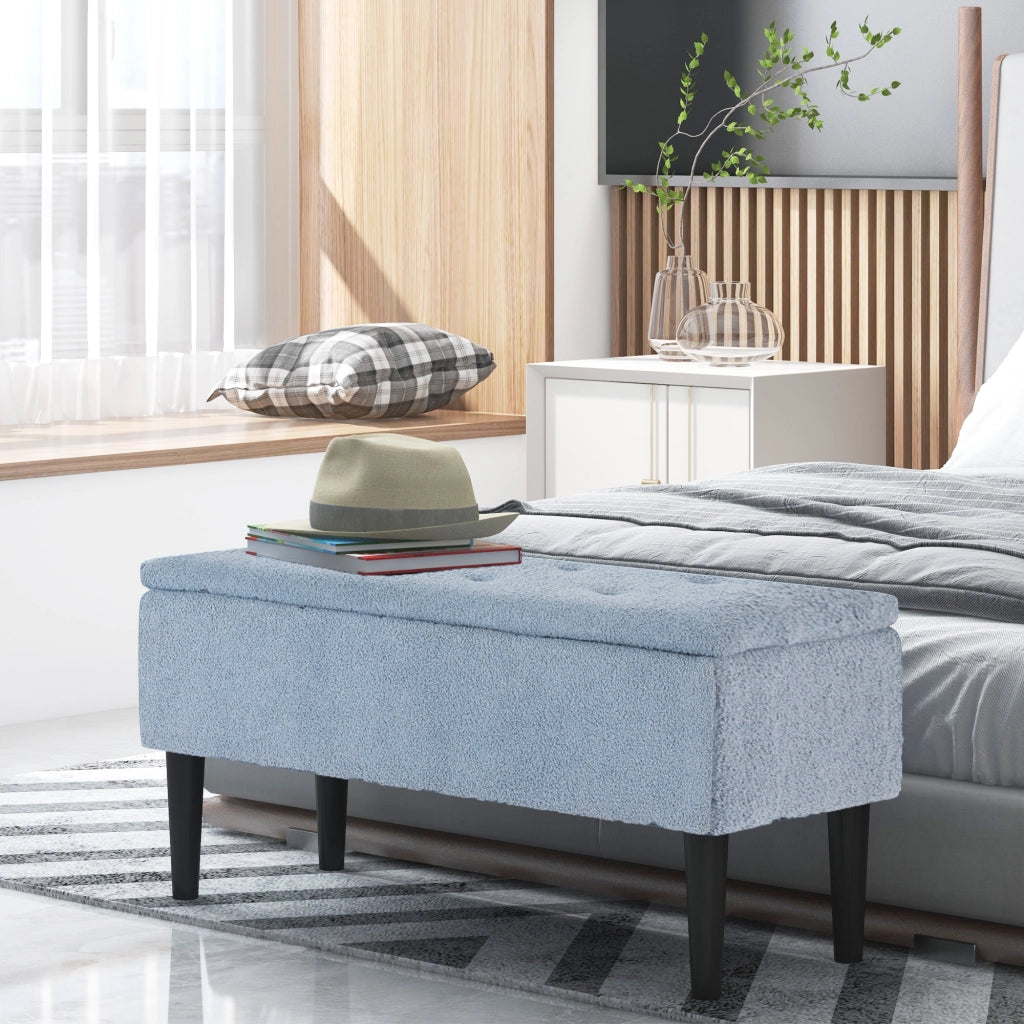 Cassa di stoccaggio ¨C zephmum ¨C blu 95x38x45 cm