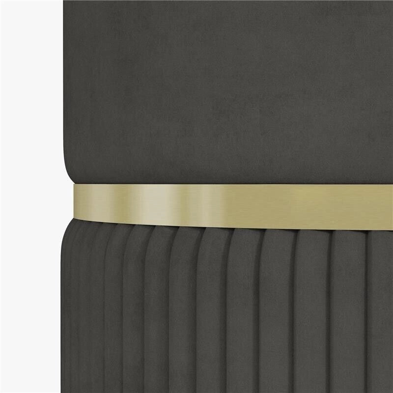 POUF CONTENITORE 120 KG MAX PER SOGGIORNO, INGRESSO E CAMERA, IN POLIESTERE, 36X36X44 CM, GRIGIO