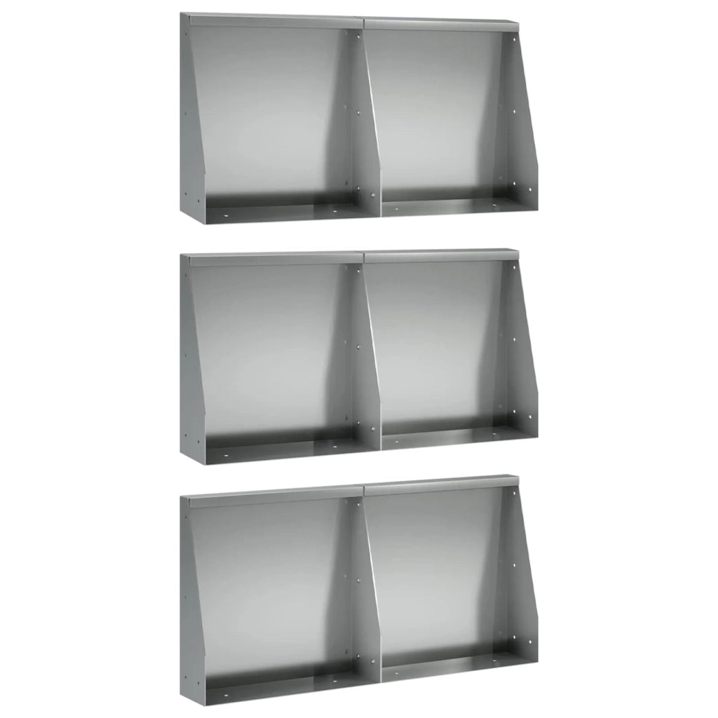 Muro di contenimento 6 pz 40 x 12 x 30 cm Acciaio zincato 3449140