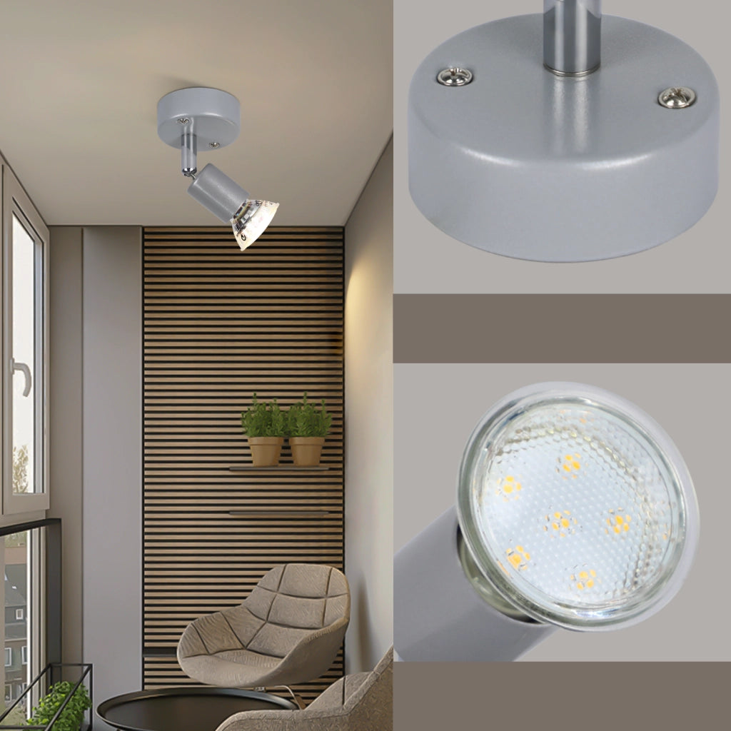 ZMH Faretto da soffitto moderni 1 fiamma GU10 con lampadina inclusa