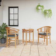 vidaXL Sedie da giardino 2 pcs Marrone 63 x 58 x 89 cm