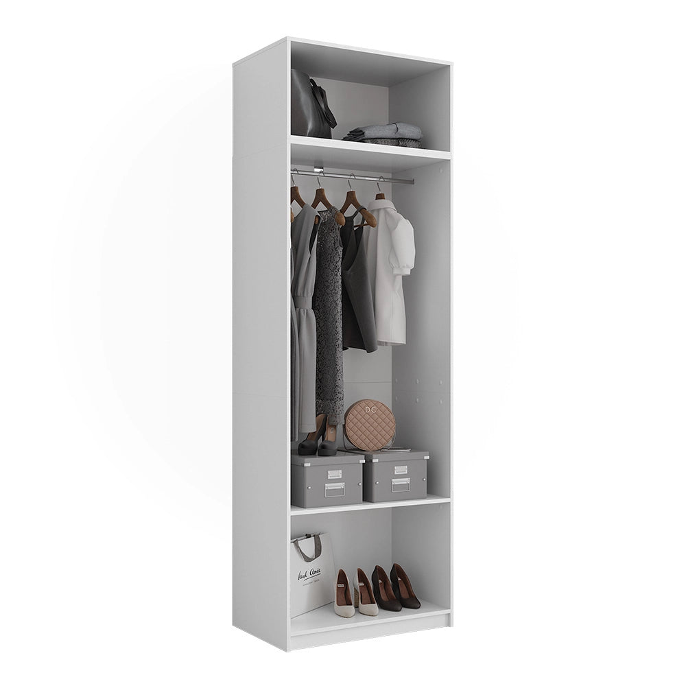 Armadio Elmo Bianco 80 x 50 cm Set di 2 Vicco