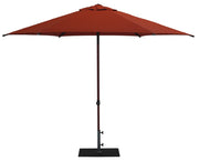 Ombrellone da Giardino Ø3 m Palo Ø38 mm in Alluminio Effetto Legno Tessuto Olefin Trend Wood Terracotta