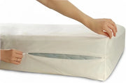 Protezione per materasso in cotone bianco 140 x 200 x 7 cm - ipoallergenico e impermeabile