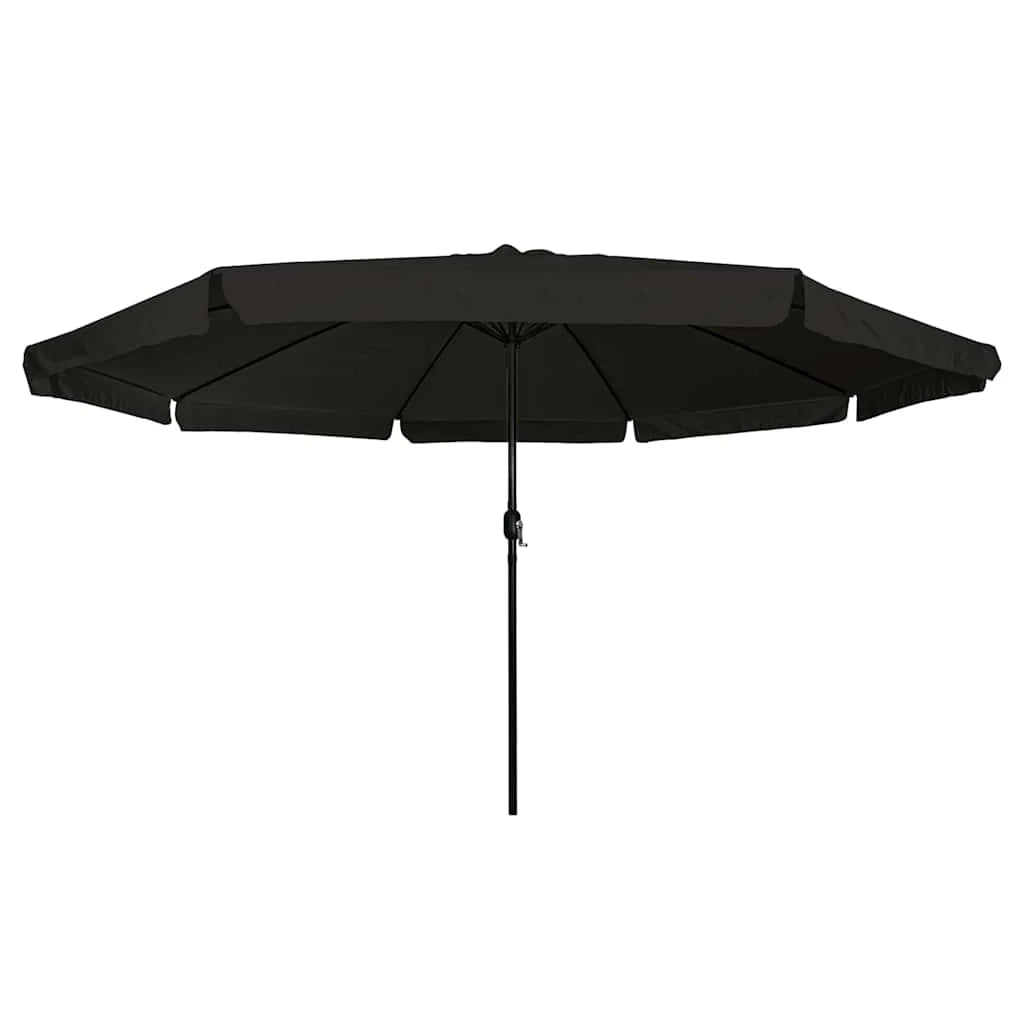 Ombrellone da giardino pieghevole moderno e resistente 395 x 395 x 245 cm poliestere nero 02_0058785