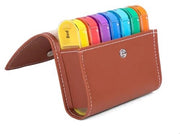 Pacchetto di Medicazione da 7 Giorni - 4 Comparti - Borsa Portatile - Scatola di Vetro - Adatta ai Bambini - Scatola per Medicamenti