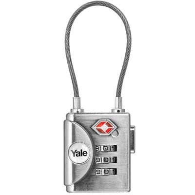 LUCCHETTO A COMBINAZIONE YALE  ACCIAIO ARCO CAVETTO ACCIAIO MM 30