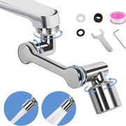Kraan opzetstuk multifunzionale per bagno e cucina, estensione 1440 giri, con adattatore