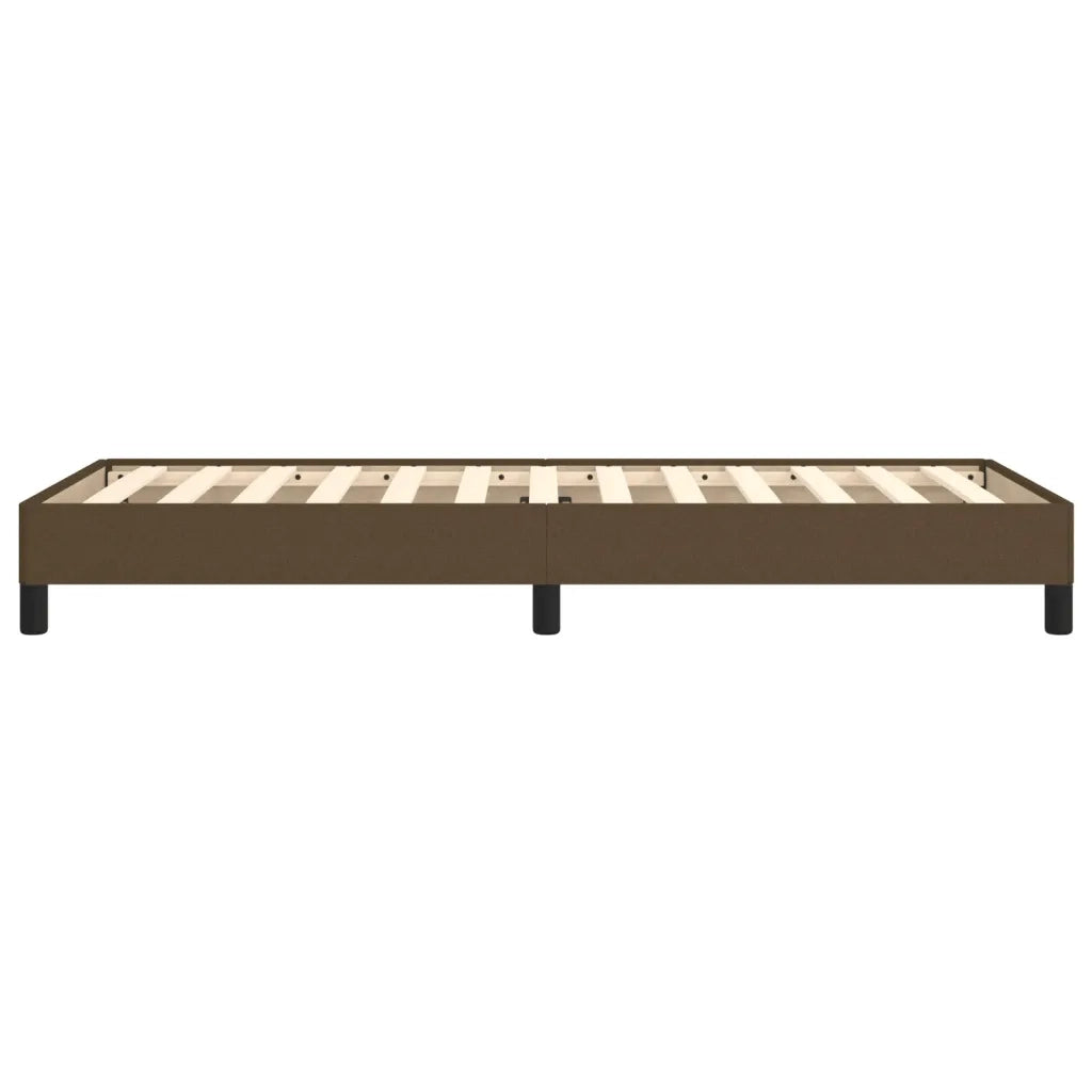 Giroletto senza Materasso Marrone Scuro 80x200 cm Tessuto