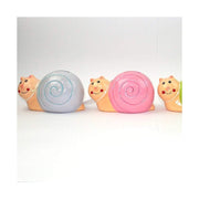 Trade Shop - Salvadanaio Lumachina Colorato 10cm In Ceramica Monete Porta Soldi -