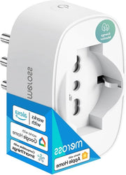 Contatto Wi-Fi con monitoraggio dell'energia - compatibile con Apple HomeKit, Alexa e Google Home - funzione di timer - telecomando - 3840W 16A