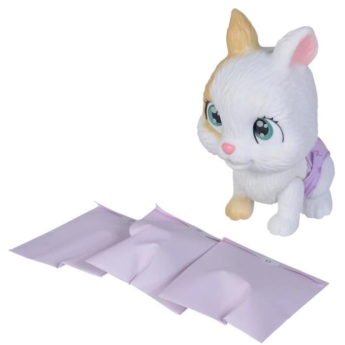 Smoby - Coccola Petz - Coniglio da adottare - 4 accessori - Articolata - Legno e pipì - Certificato di adozione - Da 3 anni in su