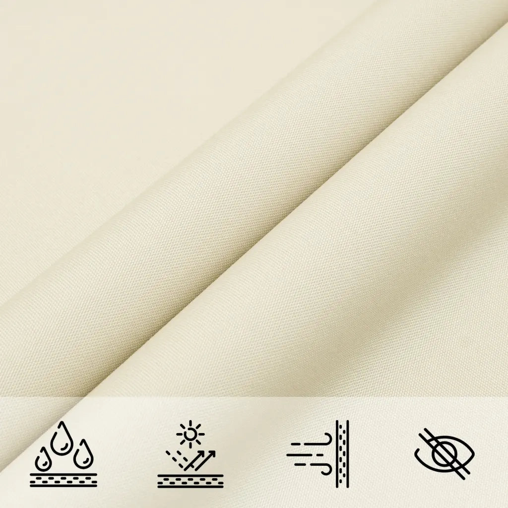 Parasole a Vela Oxford Quadrato 3,6x3,6 m Crema 42297