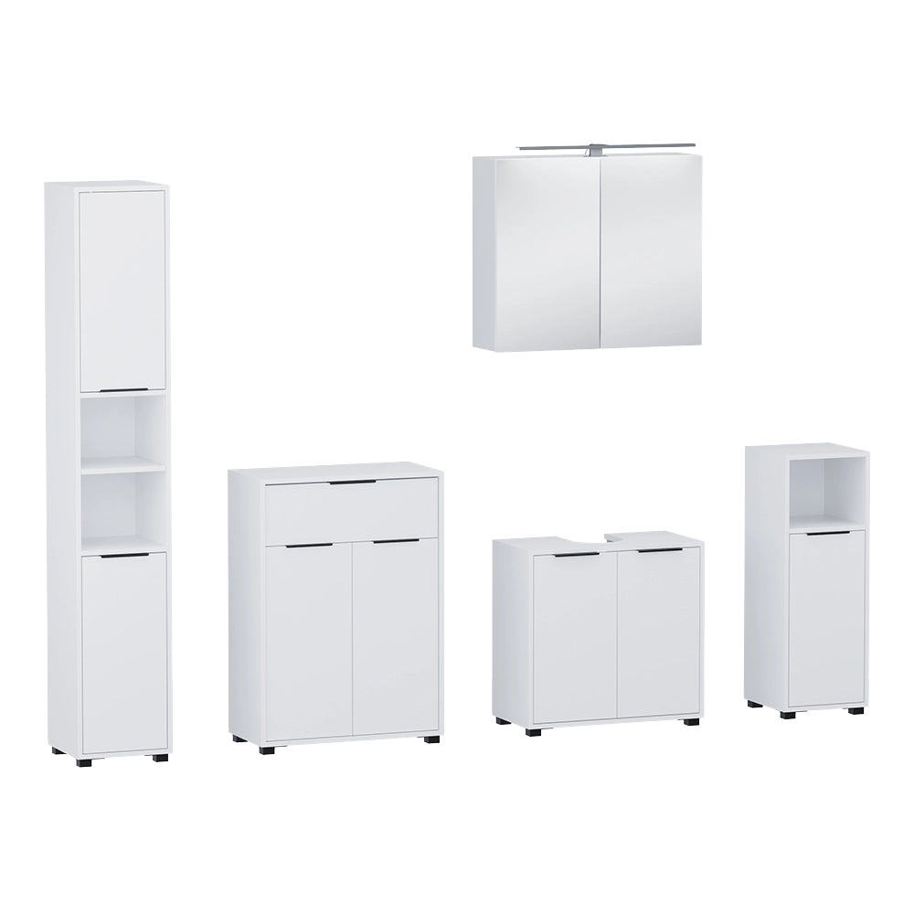 Vicco Set di mobili da bagno Bianco 5 parti