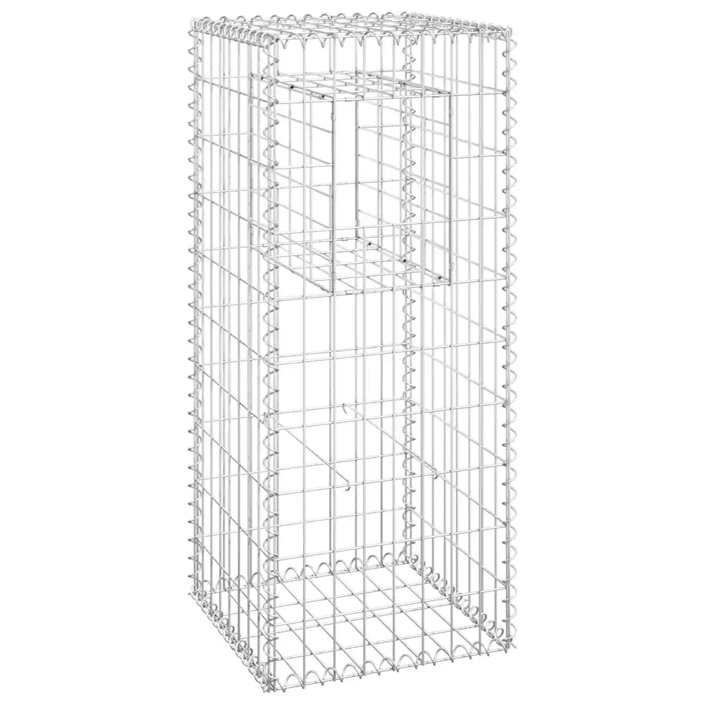 Cesto a Gabbione a Torre 40x40x100 cm in Ferro 151260