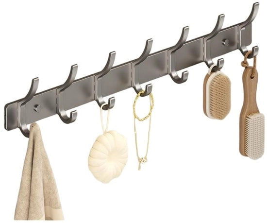 Hanger - 1 riga di 7 hanger - 7*45cm - Hanger per la conservazione - Per l'appendere abiti, calze, ecc. - Robusta e duratura - Hanger per la conservazione di abiti e articoli di uso quotidiano - Hanger per articoli da bagno e sanitari
