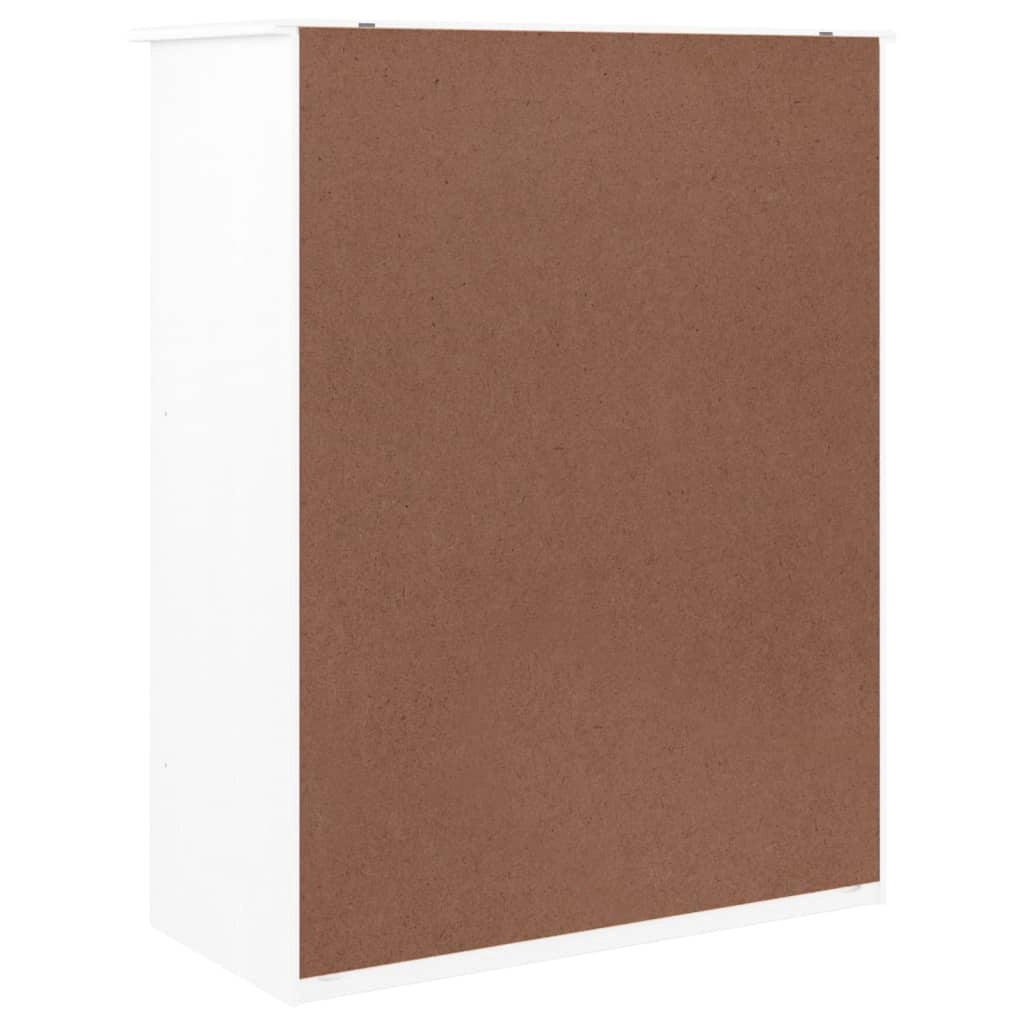 Scarpiera mobile contenitore per scarpe mobile per ingresso/corridoio/soggiorno ALTA 77 x 35 x 96 cm legno massello di pino bianco 02_0021400