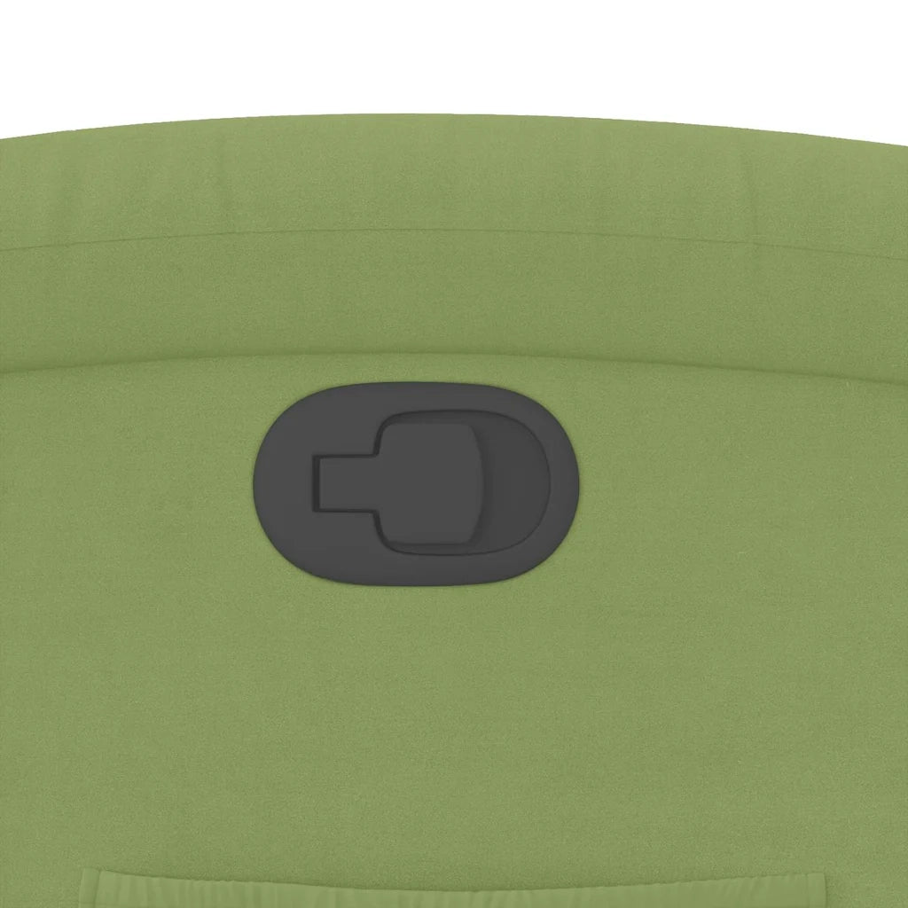Divano Sedia-Poltrona Reclinabile Verde Chiaro in Velluto 881329