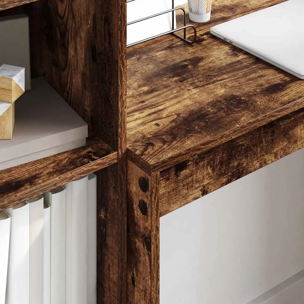Scrivania | Tavolo da Ufficio Rovere fum¨¦ 80 x 40 x 76 cm