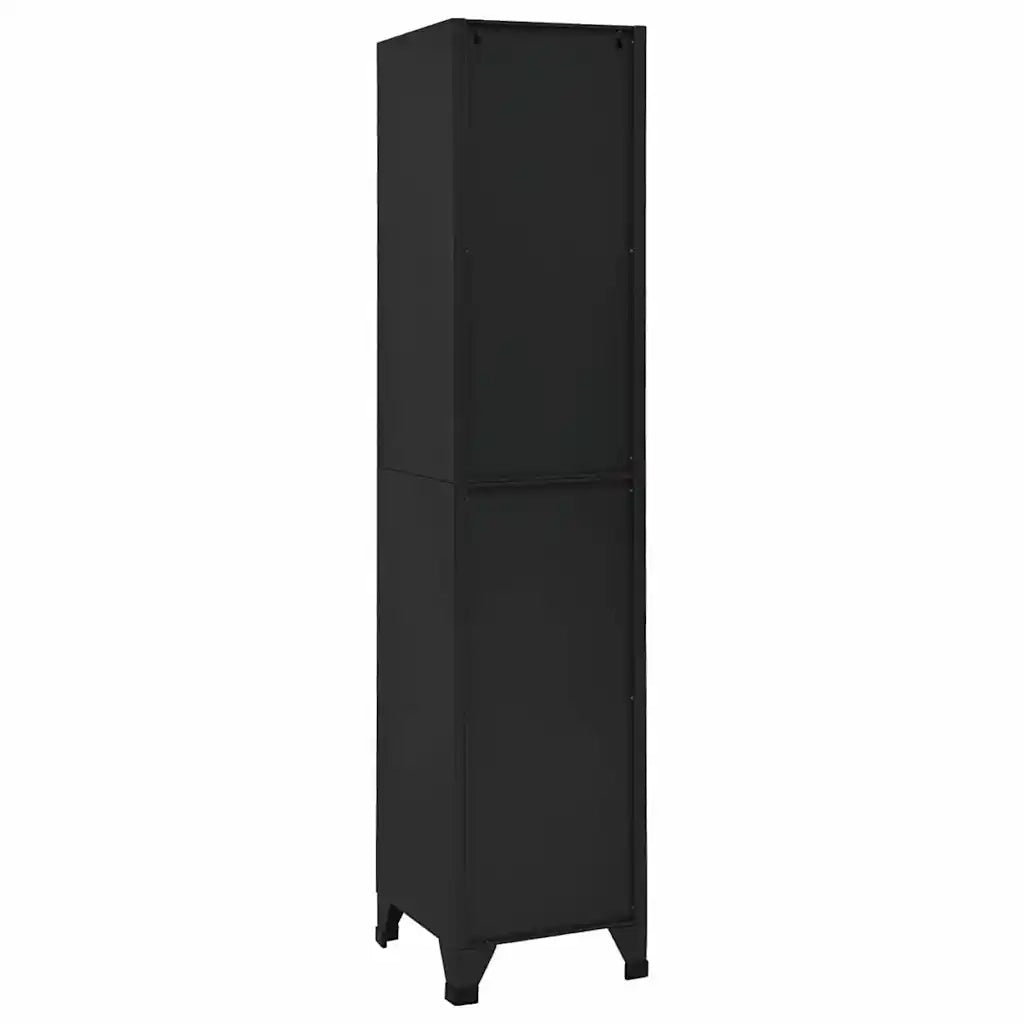 Armoire à casiers Noir 38x40x180 cm Acier