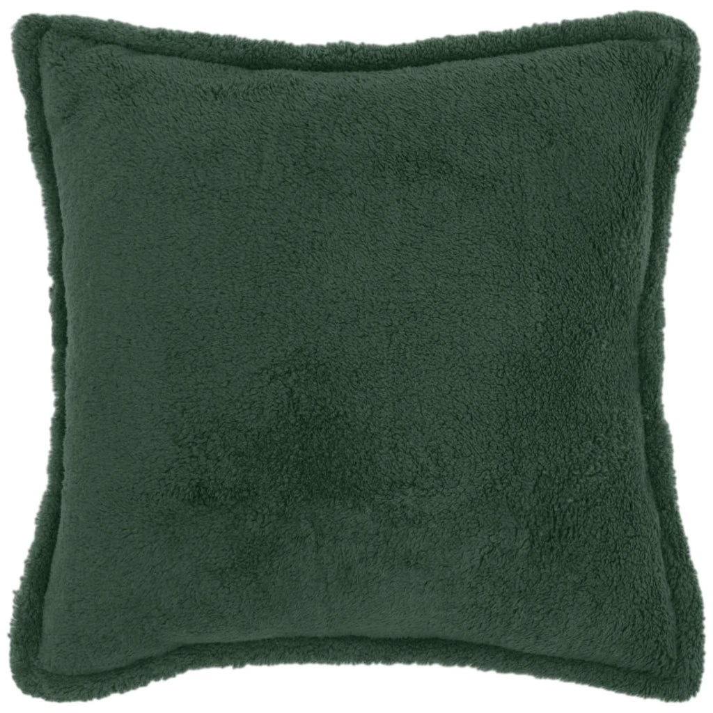 Federa 6 pcs HOUTEN Verde Scuro 65 x 65 cm Bouclé 921162