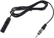 Cavo di allungamento antenne stereo per auto - 2 metri - Nero - Adatto per ricevitori CD - connettore a piola