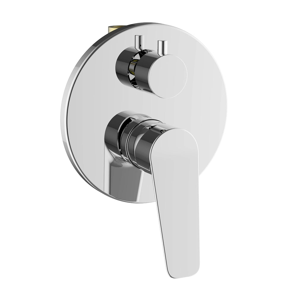 Set rubinetti lavabo, bidet e doccia con deviatore in ottone cromo linea Vegas