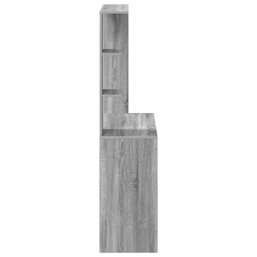 Scrivania Grigia per Computer Grigio Sonoma Legno Ingegnerizzato