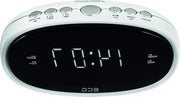 Radio sveglia FM - tuner; 10 impostazioni; orologio digitale/sveglia; sveglia tramite radio/sveglia; funzione orario di sveglia disabilitato; timer di spegnimento, RB 010 1.