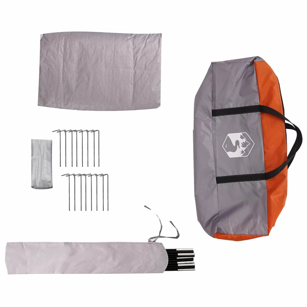 Tenda Familiare Grigio e arancione 10 persone 42017393