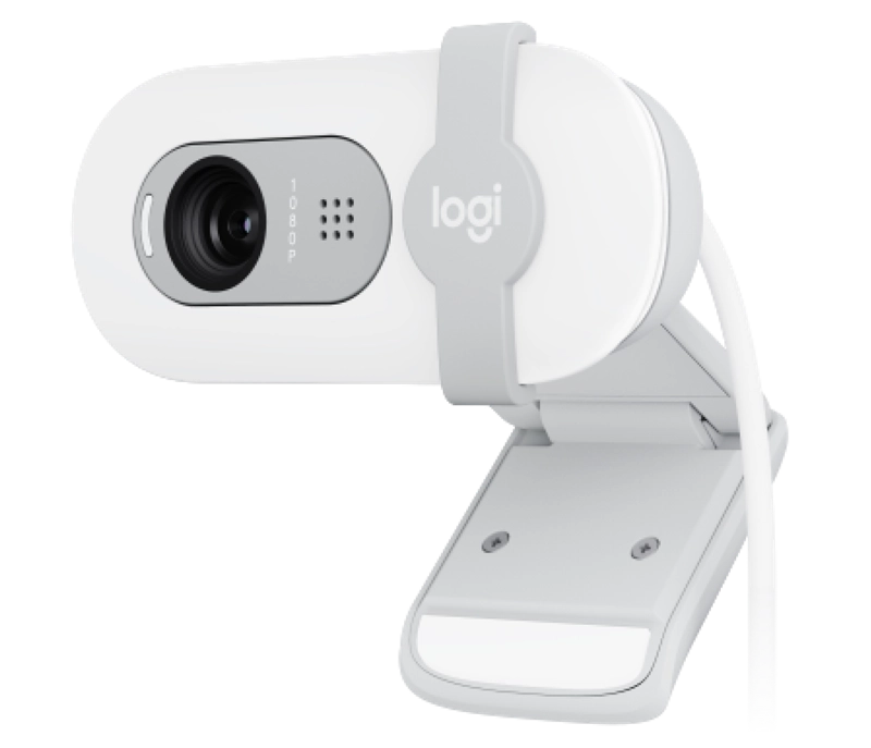 ORIGINAL Logitech Accessori per computer Bianco 960-001617 Webcam 1920 x 1080, 30 fps, 2 MP, dFoV 58°, USB A, 1.5 m, 72.91 x 66.64 x 31.91 mm, 75 g, Off-White