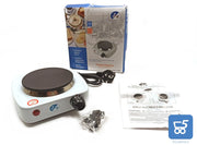 Piastra elettrica fornello diametro 10 cm regolazione 5 livelli spia accensione 500W