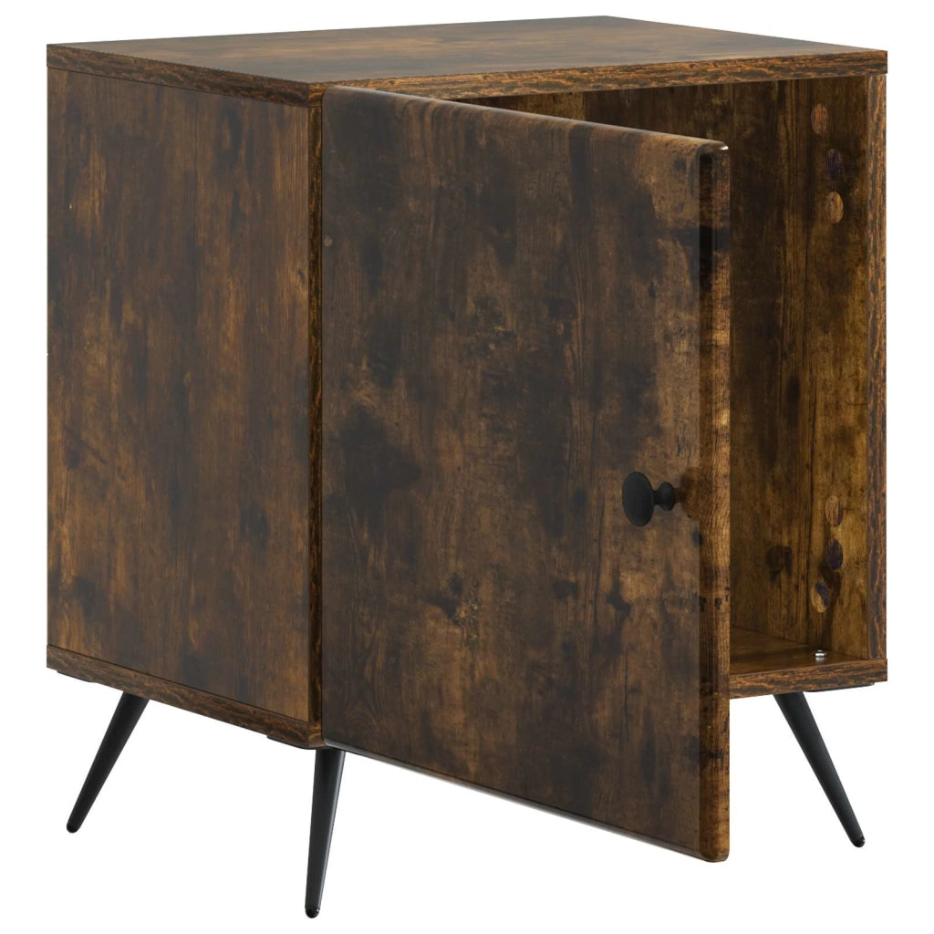 Armadio da Notte Rovere Fumo 43 x 34,5 x 50 cm 895495