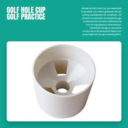 Tazza per buca da golf Solida e Duratura - Antiruggine - Protezione Buca Verde - Supporto Bandiera - Strumento di Pratica da Golf - Materiale di Alta Qualità - Tazza da Golf