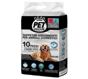PET VOGUE TAPPETINI ASSORBENTI PER ANIMALI CON CARBONI ATTIVI 60X90 CM 10PZ