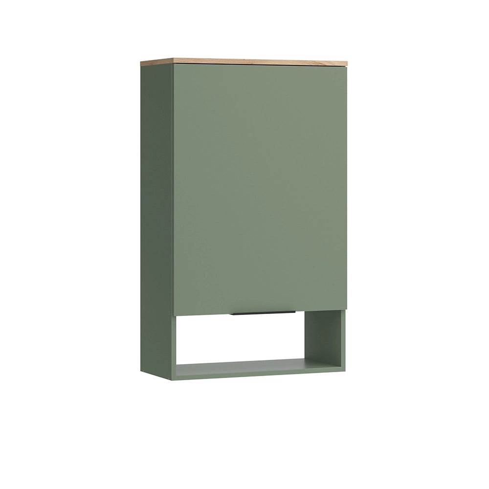 Vicco Libreria da parete Verde 60 x 100 cm con porta