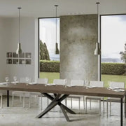 Tavolo allungabile 200/460x90 cm Volantis Premium tortora gambe antracite
