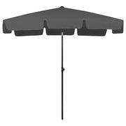Ombrello | Parasolne da Spiaggia Antracite 200x125 cm