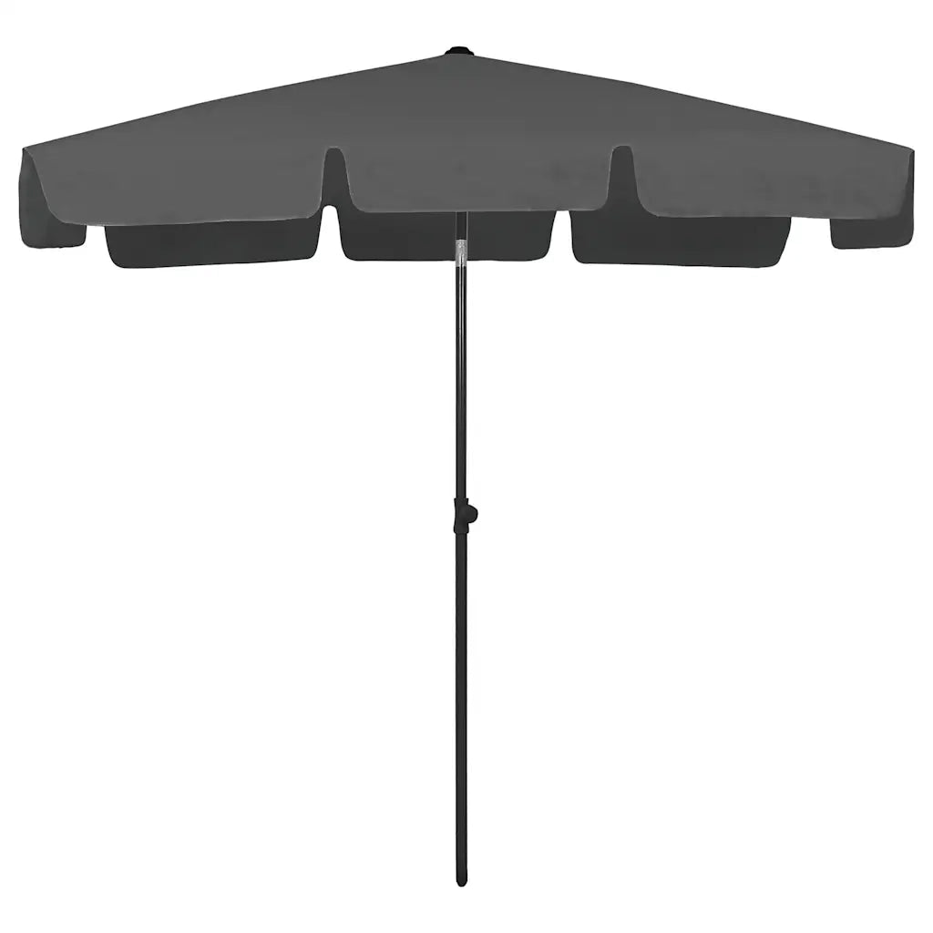 Ombrello | Parasolne da Spiaggia Antracite 200x125 cm