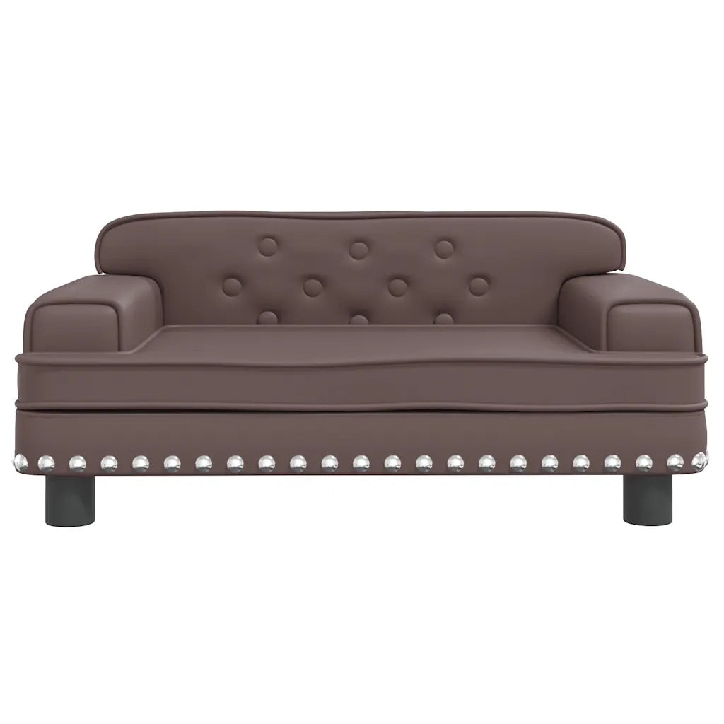Lettino per Cani Marrone 70x45x30 cm in Similpelle 171891