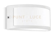 GES143- APPLIQUE BIANCO  1 LUCE ATTACCO E27 IP54 IN ALLUMINIO